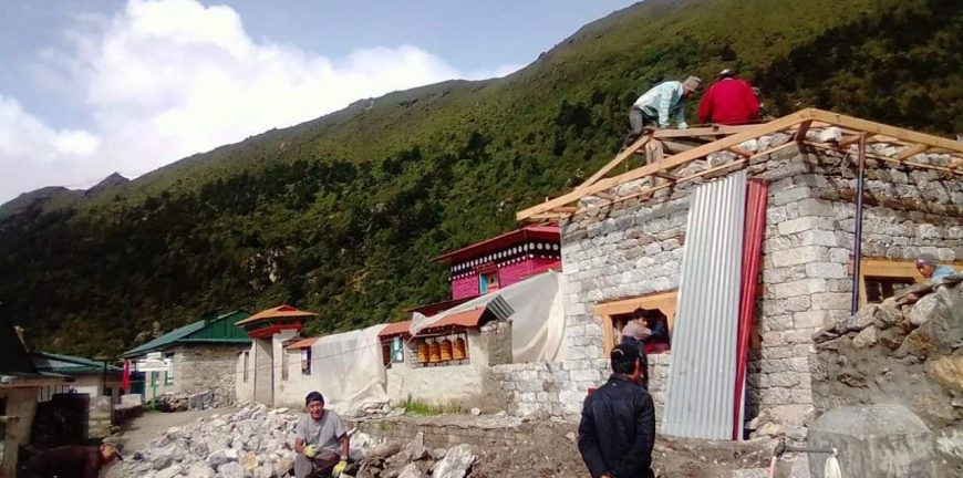 Construction of Kitchen & Toilet at Khunde Manilhanhg